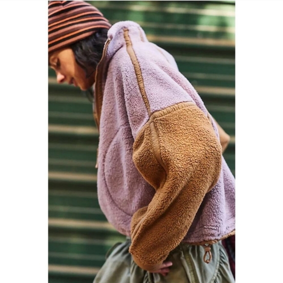 NTW FREE PEOPLE Mountain High Logo Fleece Half Zip - Picture 3 of 6